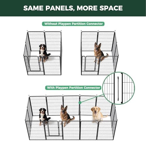 FXW Rollick Dog Playpen with Divider Connectors, 16 Panels - Image 3