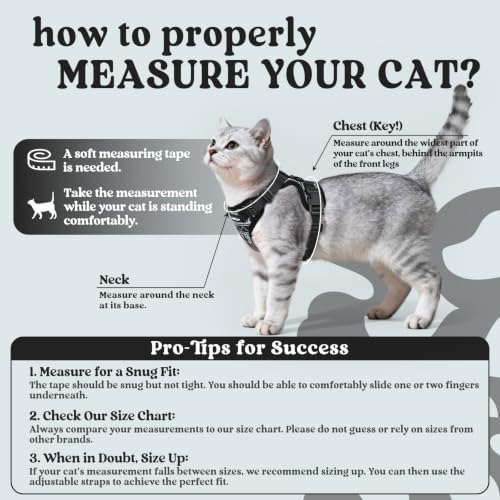 rabbitgoo Cat Harness and Leash Set, Escape Proof Vest, Pixel Tabby - Image 2
