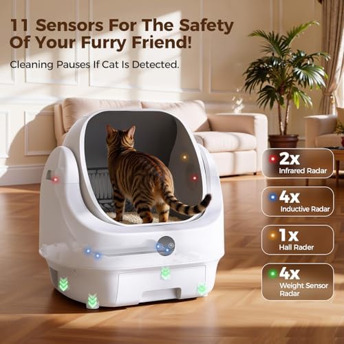 Open-Top Automatic Litter Box, Odor Control, Ready to Use, Self Cleaning - Image 6