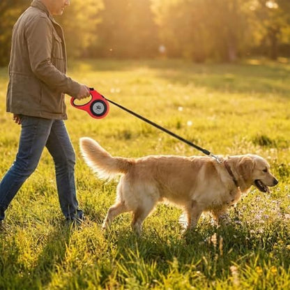 16 ft Retractable Dog Leash for Extra Large Dogs up to 130 lbs, Tangle-Free - Image 5