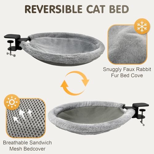 17.3" Extra Large Cat Desk Bed Cat Desk Hammock - Image 5