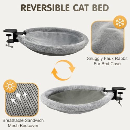 17.3" Extra Large Cat Desk Bed Cat Desk Hammock - Image 5