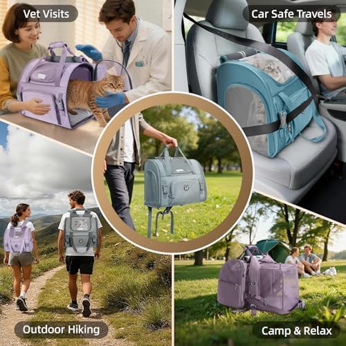 Lollimeow Expandable Large Cat Carrier Backpack, Supports up to 22 lbs - Image 5