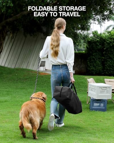 24 x 17 x 17 Inch Collapsible Soft Dog Crate - Image 5