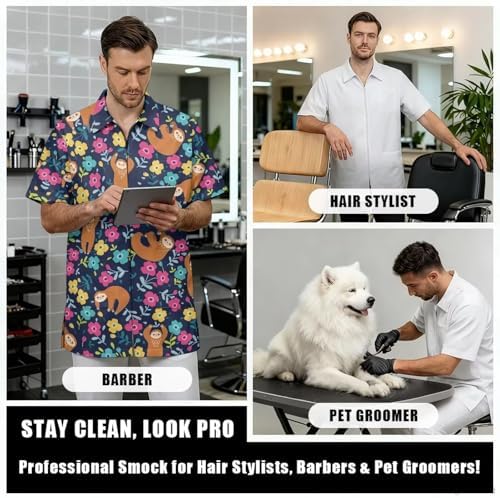 Men’s Pet Barber Jacket, Professional Design Water & Hair Proof - Image 5