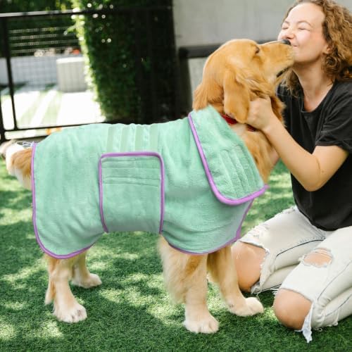 Soft Dog Bathrobe Fast Drying Dog Coat, Super Absorbent Dog Towels - Image 5