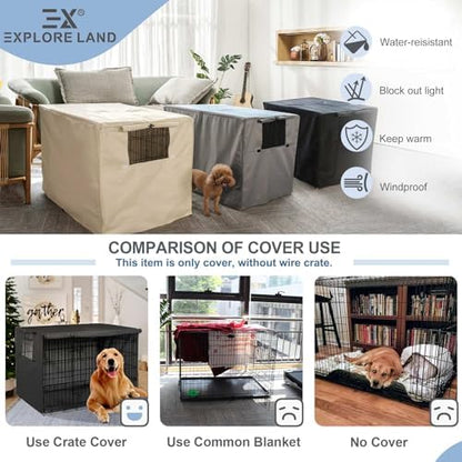 Explore Land Dog Crate Cover, 42 inches - Image 4