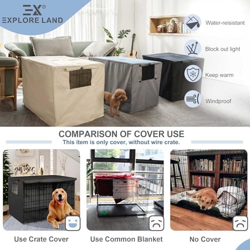 Explore Land Dog Crate Cover, 54 inches - Image 5