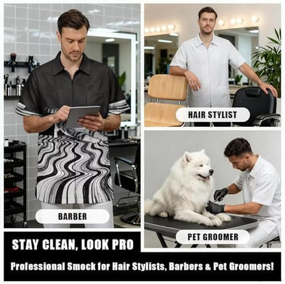 Men’s Pet Barber Jacket, Professional Design Water & Hair Proof - Image 5
