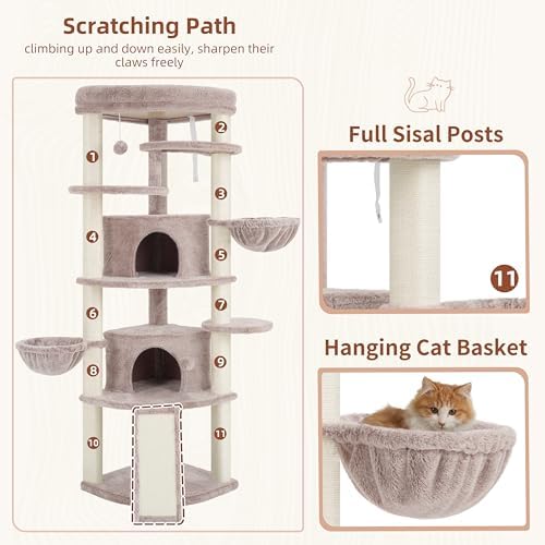 Gitelsnour Corner Cat Tree, All Sisal Multi-Cat Scratching Posts GCT035MU - Image 5