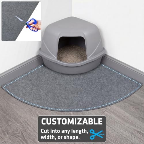 Drymate Cat Litter Box Mat, Litter Trapping Mat, Light Grey, 29x36 XL - Image 6