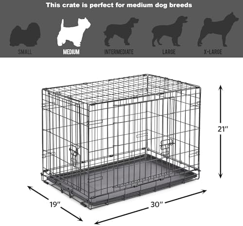 New World by Midwest 30-Inch Double Door Crate, Medium Breeds, 21-40 lbs - Image 6
