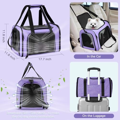 Soft-Sided Cat Carrier with Litter Box, 17.7"x11.8"x11.8" inch - Image 3