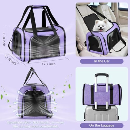 Soft-Sided Cat Carrier with Litter Box, 17.7"x11.8"x11.8" inch - Image 3