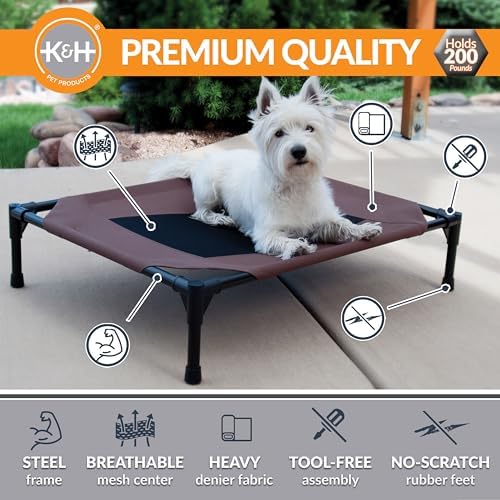 K&H Outdoor Elevated Dog Bed for Small Pets, Small 22x17in - Image 4