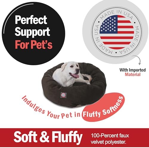 Majestic Pet Micro Velvet Dog Bed, 40 Inch Large - Image 2