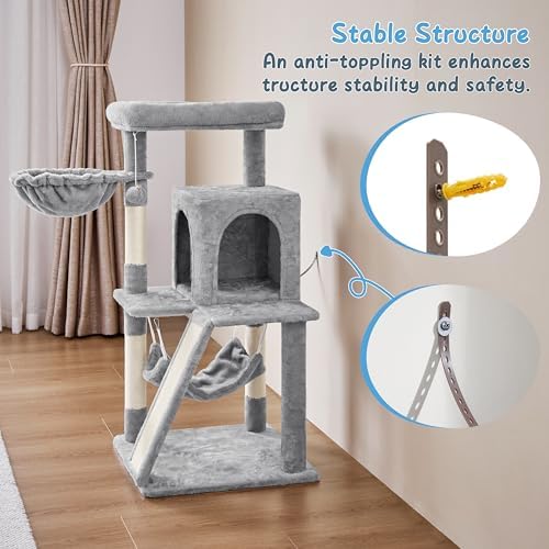 Yaheetech 40in Cat Tree for Indoor Large Cats - Image 2