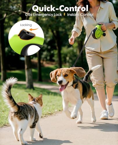 Pecute Retractable Dog Leash for Large Dogs 16.4ft for 33lbs-110lbs - Image 4