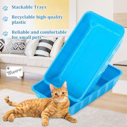 Tessco for you 30 Pack Disposable Litter Boxes for Cats - Image 3