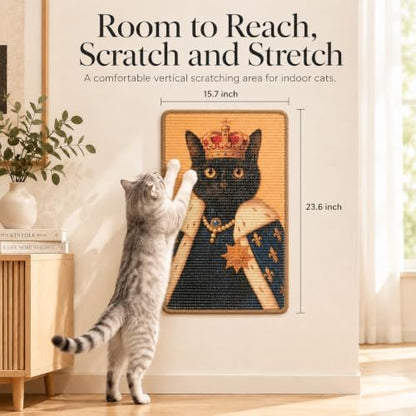 Art Sisal Cat Scratcher Mat, Cat Wall Scratchers - Image 2