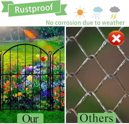 Decorative Garden Fence, 17in x 20ft No Dig Fence - Image 5