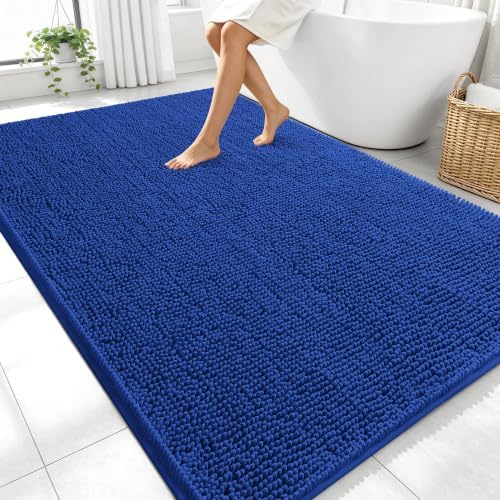 OLANLY Large Bathroom Rugs 70x46, Extra Soft Absorbent Chenille Bath Rugs by OLANLY