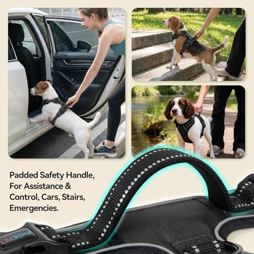 PHOEPET No Pull Dog Harness Medium Reflective Front Clip Puppy Vest - Image 4