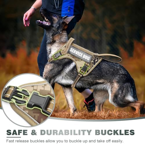 WINSEE Tactical Dog Harness, No Pull Dog Harness - Image 6
