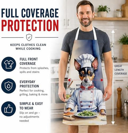Caroline's Treasures Rat Terrier The Chef Apron Cooking Kitchen Server Baking - Image 3