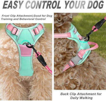 BARKBAY Dog Harness No Pull for Small Sized Dog Front Back Clips, Dog Vest - Image 2