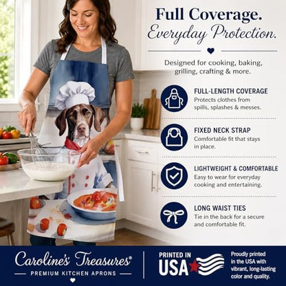 Caroline's Treasures Pointer The Chef Apron Cooking Kitchen Server Baking - Image 4