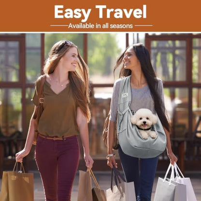 Dog Sling Carrier, Lightweight Breathable Puppy Carrier - Image 5