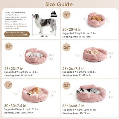 EHEYCIGA 36" Calming Donut Dog Bed - Image 3