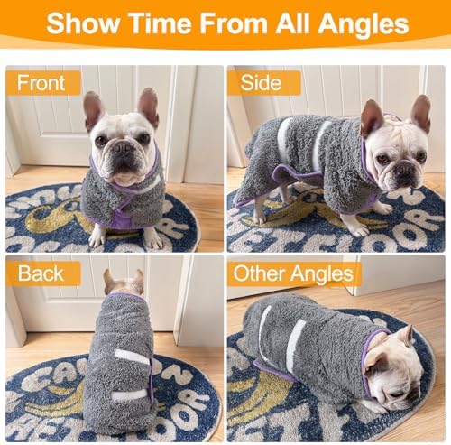 Unicorn Catcher Dog Bathrobe Super Absorbent Quick Drying Robe - Image 5