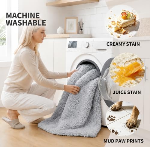 ILANGO Toilet Rugs U Shaped 22" × 24", Soft Absorbent Microfiber Bath Rugs - Image 4