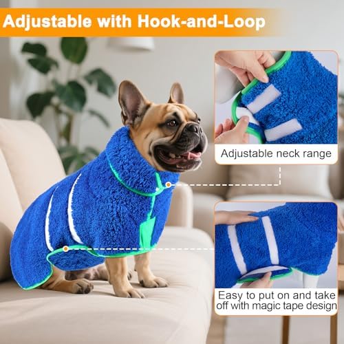 Unicorn Catcher Dog Bathrobe Super Absorbent Quick Drying Robe - Image 4