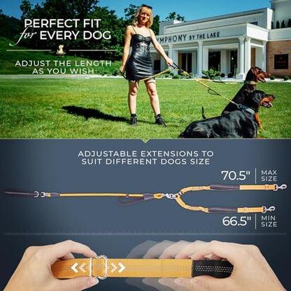 Premium Double Leash for Two Dogs, Medium & Large Breeds - Image 5