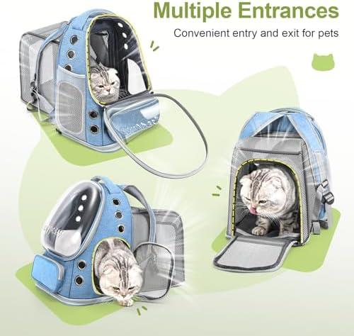 Cawypety Expandable Cat Backpack Large Space Cat Bubble Backpack Carrier - Image 7