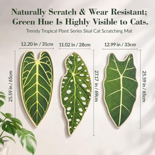 Natural Leaf-Shaped Sisal Cat Scratcher - Image 6