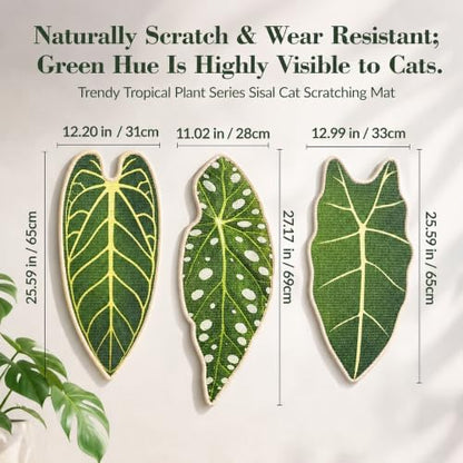 Natural Leaf-Shaped Sisal Cat Scratcher - Image 6