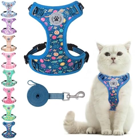 BEAUTYZOO Cat Harness and Leash Set, Escape Proof and Adjustable by BEAUTYZOO