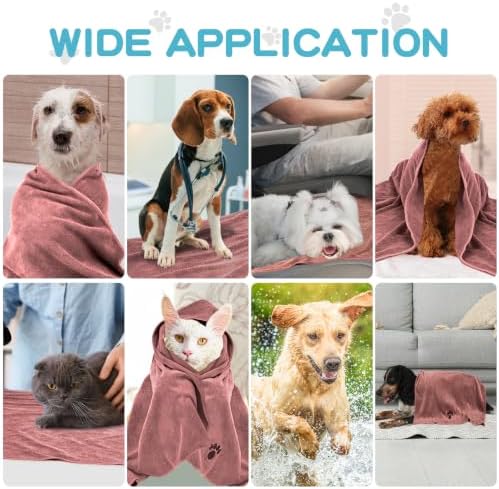 Microfiber Dog Towels 2 Pack, Perfect Shower & Bath Supplies - Image 7