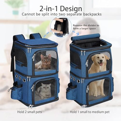 HOVONO Double-Compartment Pet Carrier Backpack - Image 2