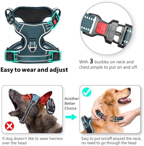 Timos Small Dog Harness, No Pull No Choke, Easy On & Off - Image 2