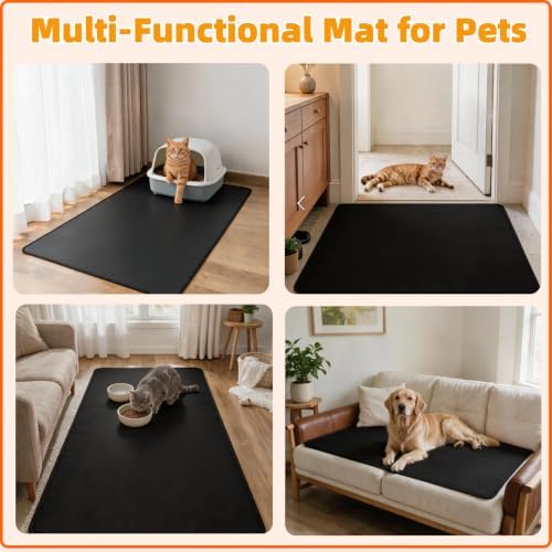 Cat Litter Mat, 2 Pack Large 40" X 29" Litter Trapping Mat - Image 4