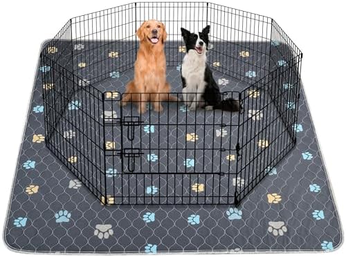 Aitmexcn Washable Pee Pads for Dogs, 2 Pack Large Reusable Puppy Training Pads by Aitmexcn