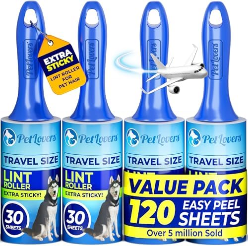 PetLovers Extra Sticky Lint Roller Mega Value Set by PetLovers