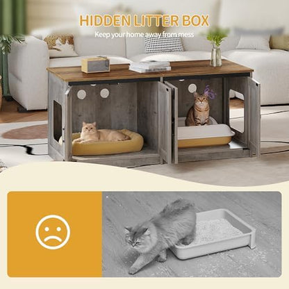 Hzuaneri Cat Litter Box Enclosure - Image 2
