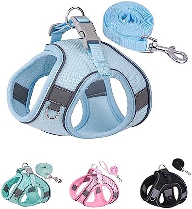 Solmoony Dog Harness for Small Medium Dogs No Pull, Puppy Harness and Leash Set by SOLMOONY