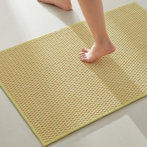 TYUU Bathroom Rugs Non Slip Washable, Super Absorbent Thin Bath Mat Quick Dry by TYUU